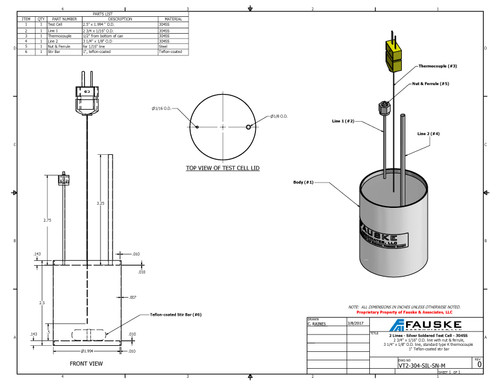 VSP2 Test Cell,  VT2-304-SIL-SN-M