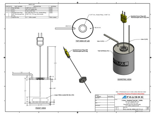 VSP2 Test Cell, VT2-316-AW-MBP-S-EZ-TC-LS