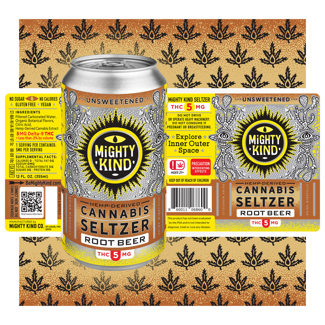 Cannabis Seltzer Root Beer