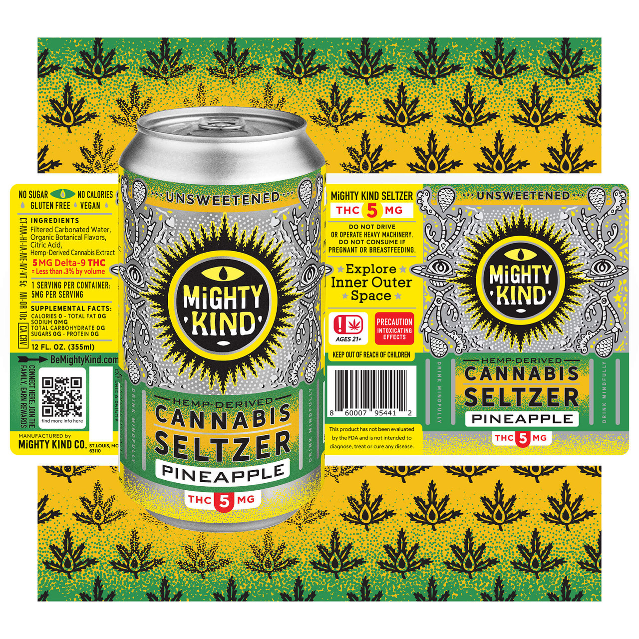 Cannabis Seltzer Pineapple