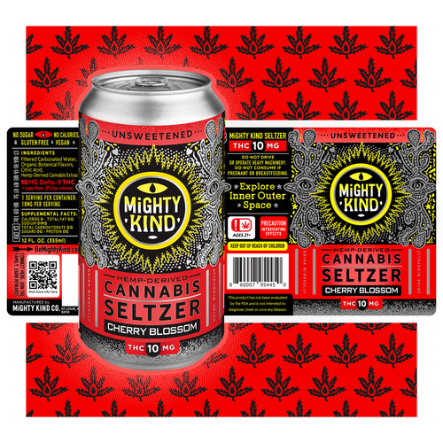 Cherry Blossom Delta 9 THC Hemp-Derived Seltzer