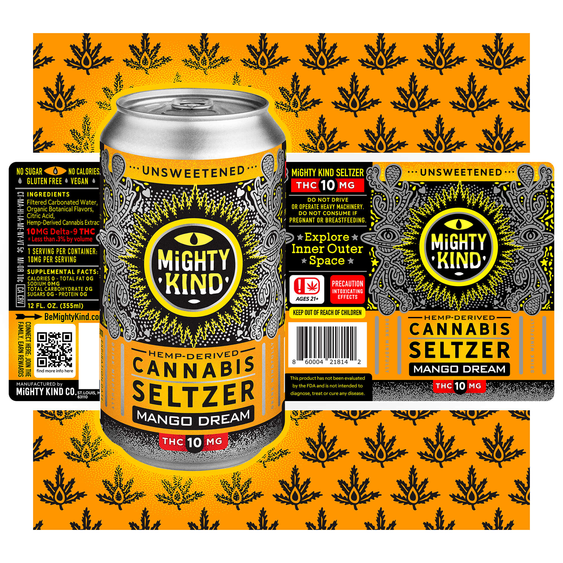 Mango Dream D9 Seltzer | Delta-9 THC Seltzers