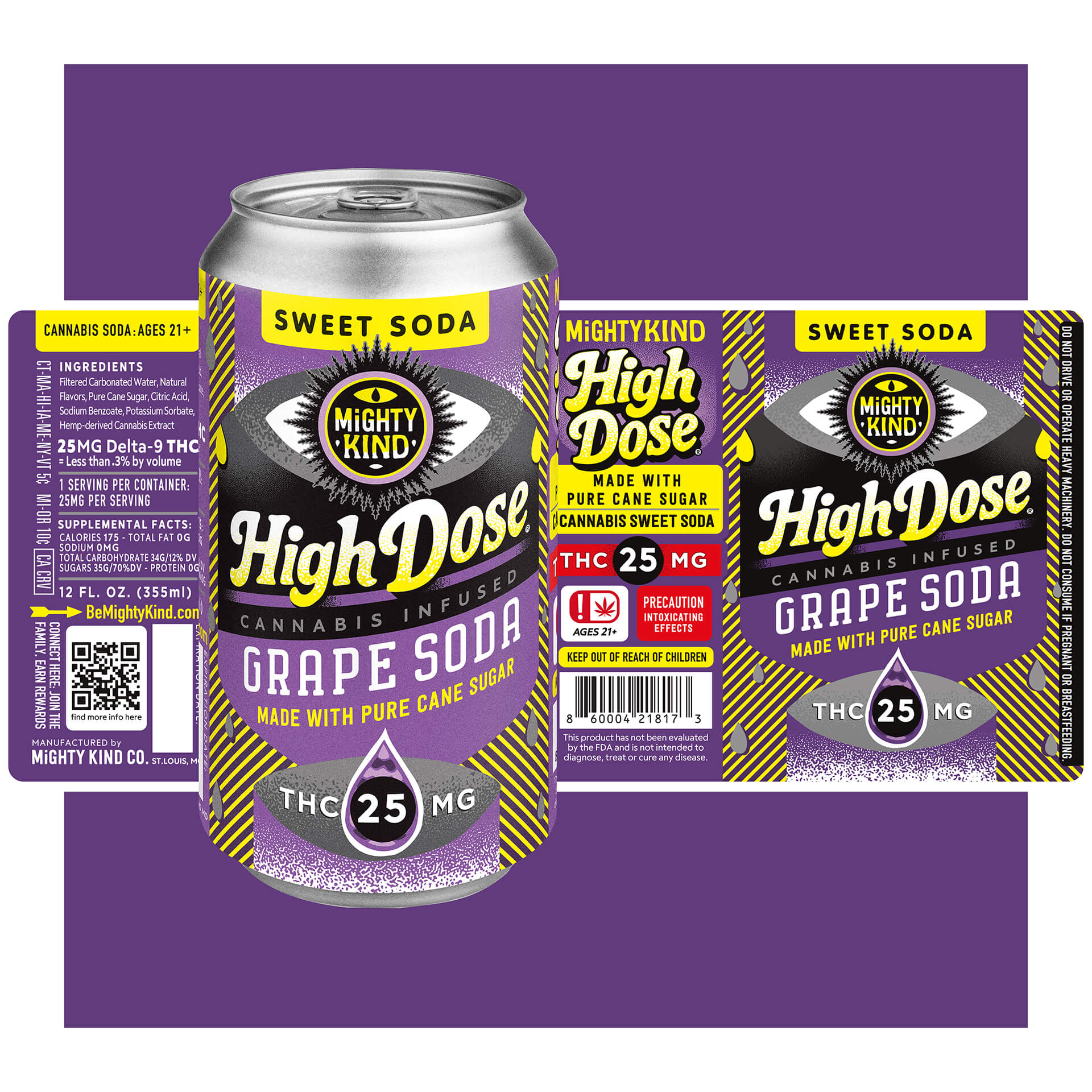 High Dose Grape Sweet soda 25mg