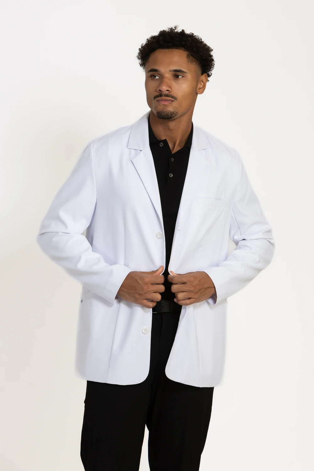 Frazer Executive Lab Coat - Unisex White