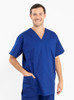Scrub Top | Unisex Blue Scrub Tops Australia