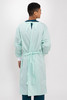 Lab Gown - Sea Foam Green White Cuffs