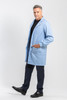 Simmons Knit Cuff Lab Coat - Unisex Cashmere Blue