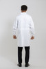 Simmons Knit Cuff Lab Coat - Unisex White