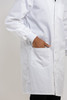 Simmons Knit Cuff Lab Coat - Unisex White