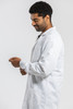 Simmons Knit Cuff Lab Coat - Unisex White