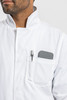 Simmons Knit Cuff Lab Coat - Unisex White