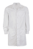 Simmons Knit Cuff Lab Coat - Unisex White