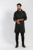 Simmons Knit Cuff Lab Coat - Unisex Black
