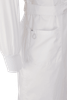 Clarke Hi-Neck Lab Gown - White