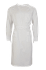 Clarke Hi-Neck Lab Gown - White