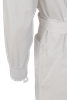 Clarke Hi-Neck Lab Gown - White