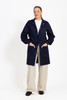Simmons Knit Cuff Lab Coat - Unisex Navy