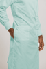 Clarke Hi-Neck Lab Gown - Sea Foam