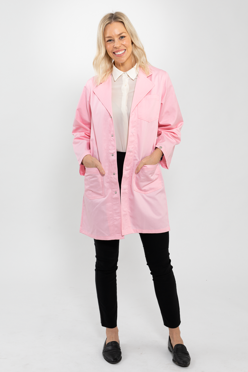 Classic Fit Pink Lab Coat Lab Coat Co - Main Image