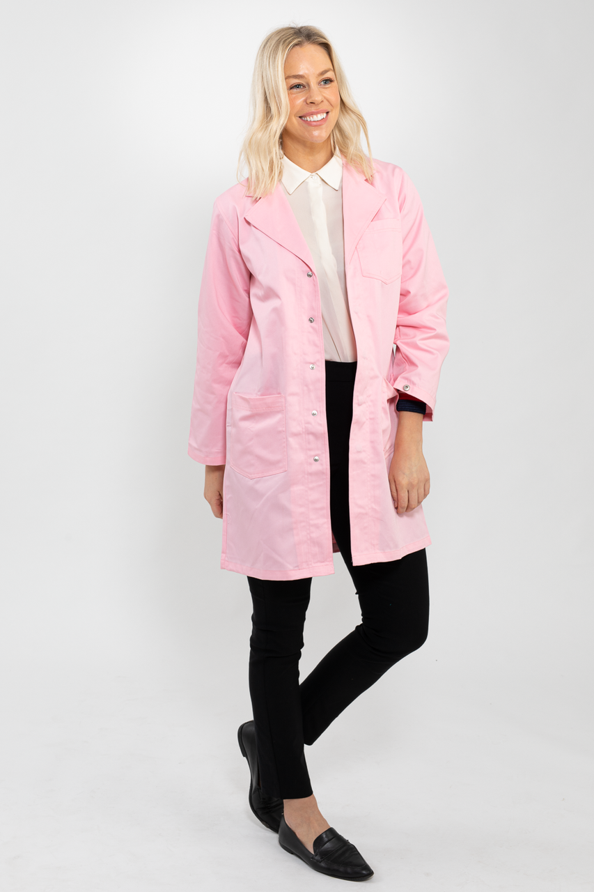 Classic Fit Pink Lab Coat - Lab Coat Co
