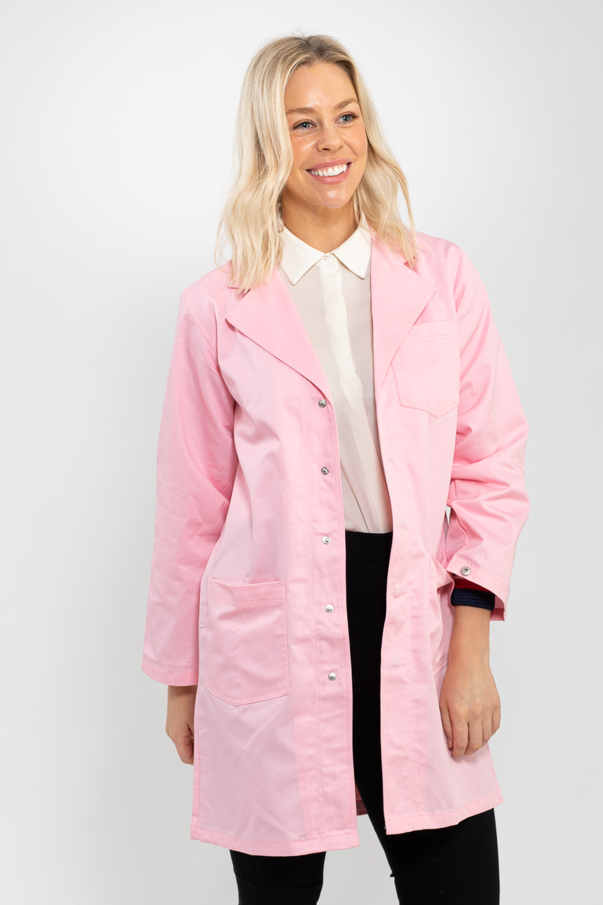 Classic Fit Pink Lab Coat - Lab Coat Co