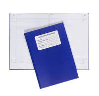 Lab Notebook 128pg Lined Blue
