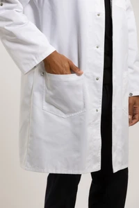 Lee Recycled Blend Lab Coat - Unisex White