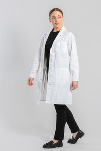 Shine Classic Lab Coat - Ladies White