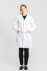 Shine Classic Lab Coat - Ladies White