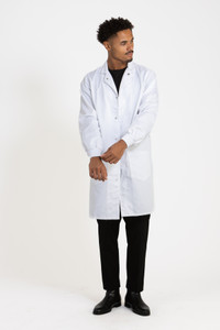 Simmons Inner Pockets Lab Coat - Unisex White