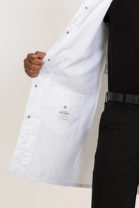Simmons Inner Pockets Lab Coat - Unisex White