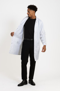 Simmons Inner Pockets Lab Coat - Unisex White