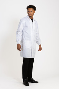 Simmons Inner Pockets Lab Coat - Unisex White