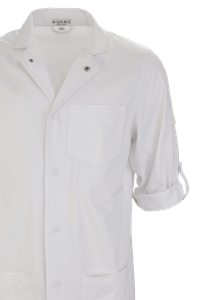 Wood Premium Cotton Lab Coat - Unisex White