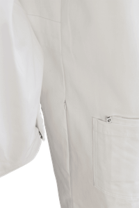 Wood Premium Cotton Lab Coat - Unisex White