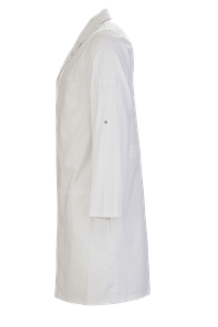 Wood Premium Cotton Lab Coat - Unisex White