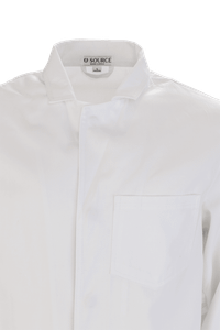 Wood Premium Cotton Lab Coat - Unisex White