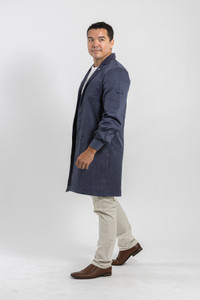 Kendall Comfort Blend Lab Coat - Unisex Denim
