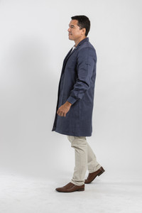 Kendall Comfort Blend Lab Coat - Unisex Denim