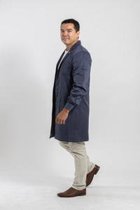 Kendall Comfort Blend Lab Coat - Unisex Denim