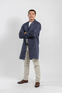 Kendall Comfort Blend Lab Coat - Unisex Denim