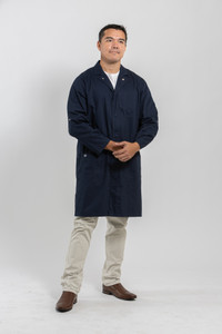 Wood Premium Cotton Lab Coat - Unisex Ink