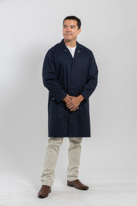 Wood Premium Cotton Lab Coat - Unisex Ink