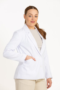 Frazer Executive Lab Coat - Ladies White