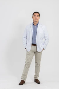 Frazer Executive Lab Coat - Unisex White