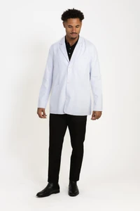 Frazer Executive Lab Coat - Unisex White