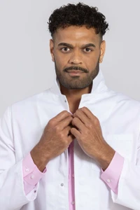 Fleming Cotton Lab Coat - Unisex White