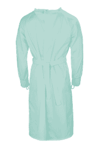 Clarke Hi-Neck Lab Gown - Sea Foam