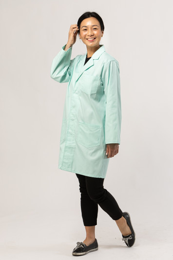 Classic Fit Lab Coat Sea Foam