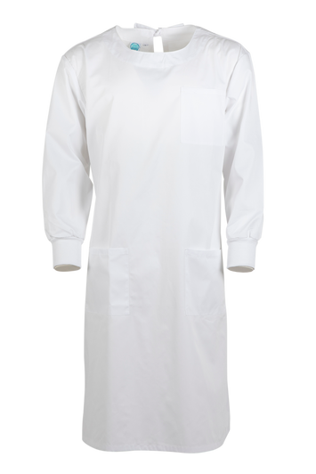 Knit Cuff Lab Gown White Australia